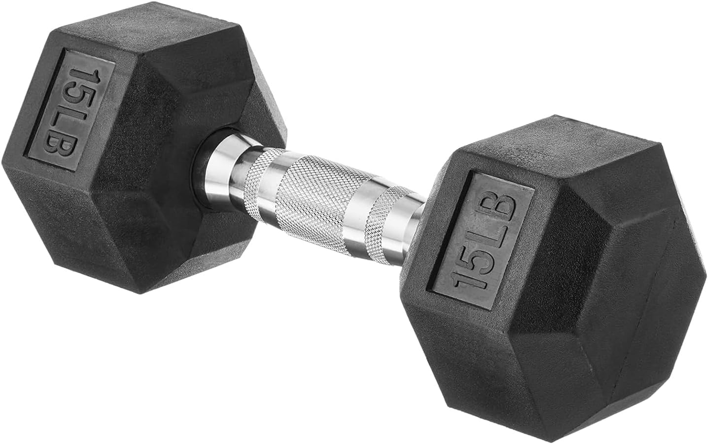 Amazon Basics Rubber Hex Dumbbell