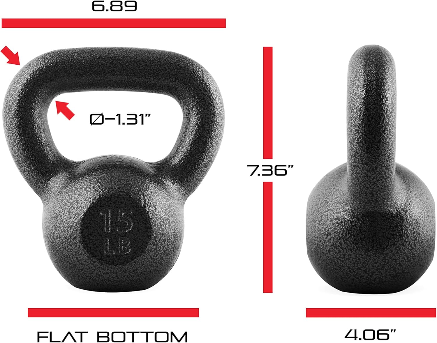 CAP Barbell Cast Iron Kettlebell — Quality, solid cast iron construction