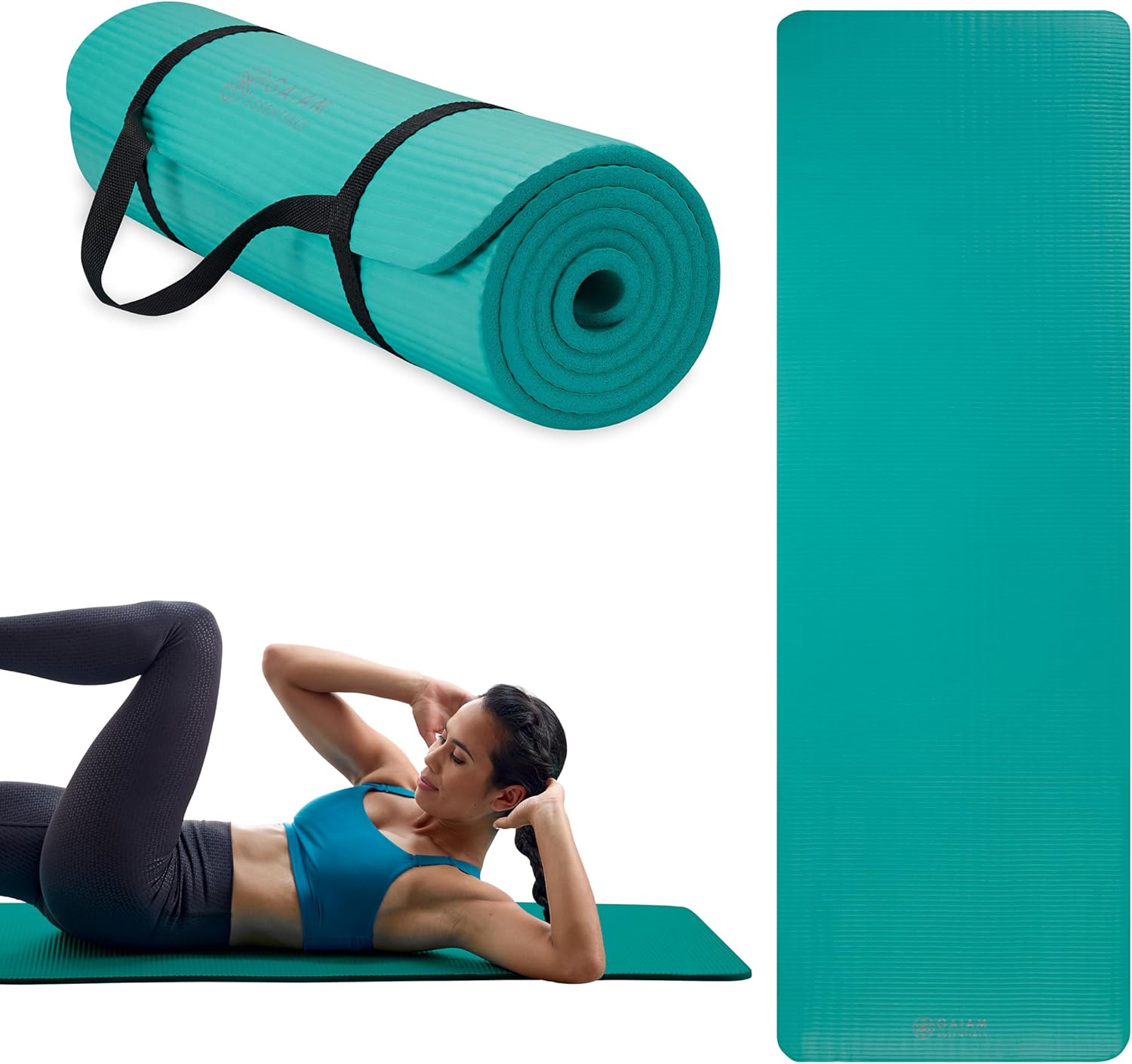 Gaiam Yoga Mat (Teal) — Extra-Thick Cushioning for Joint Comfort