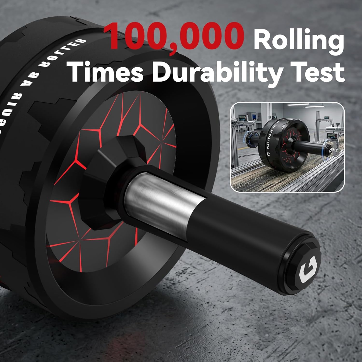 Vinsguir Ab Roller (Red) — Amazingly Durable & Stable