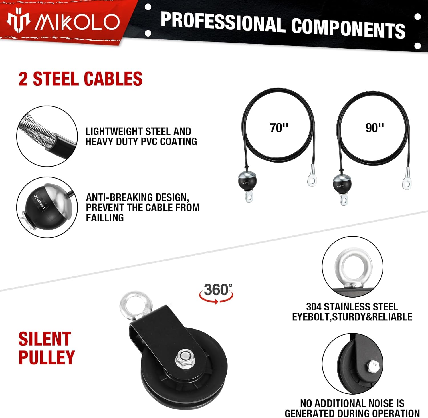 Mikolo Dual Cable Pulley — Professional Components