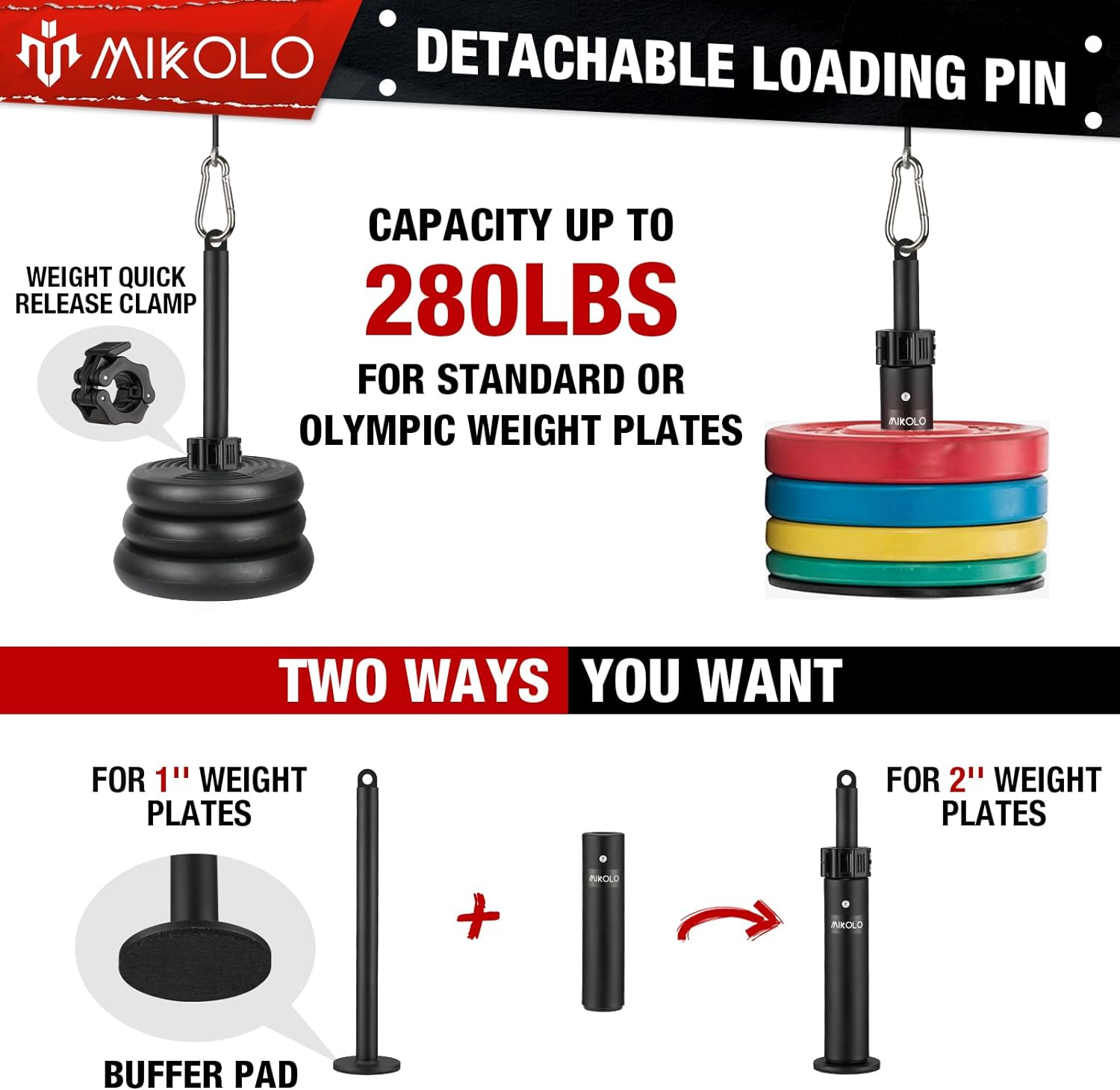Mikolo Dual Cable Pulley — Premium Material