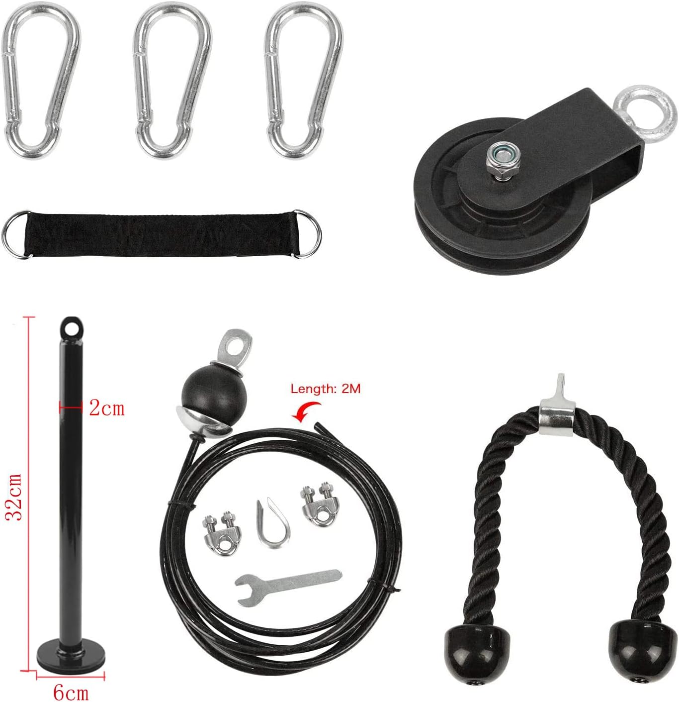 LFJ LAT Pulldown Pulley — Package included