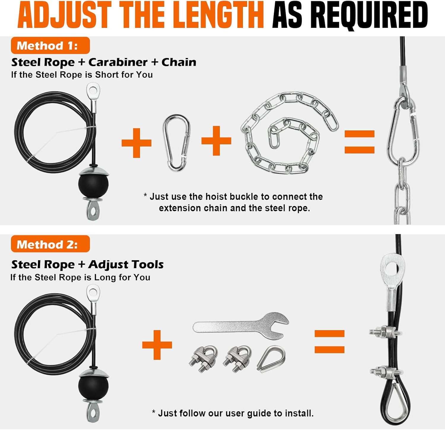 SERTT Cable Pulley System — Easy to Assemble and Great Versatility