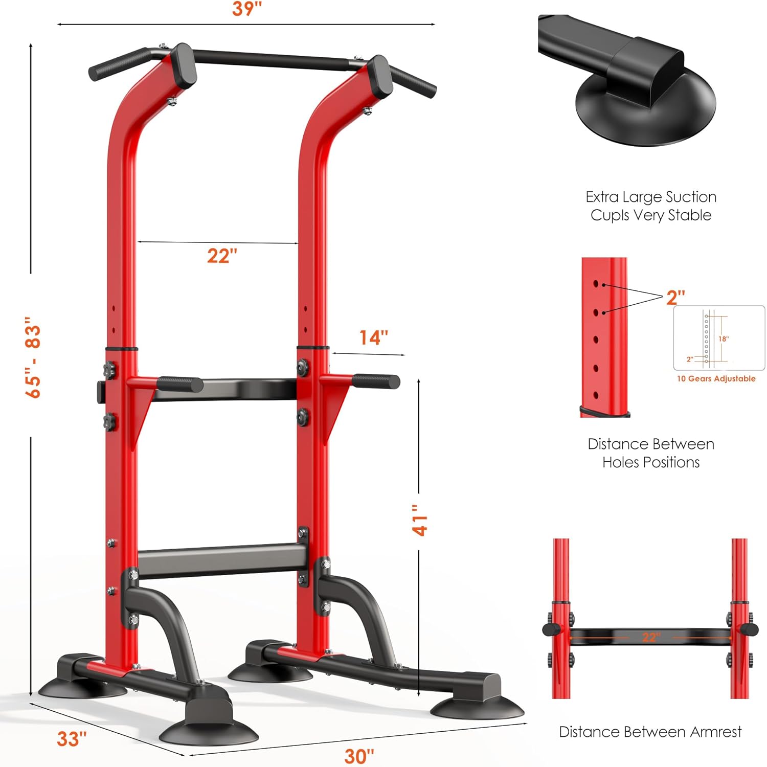 SogesPower Power Tower — : 32.3x29.5x65~82.7(inches)