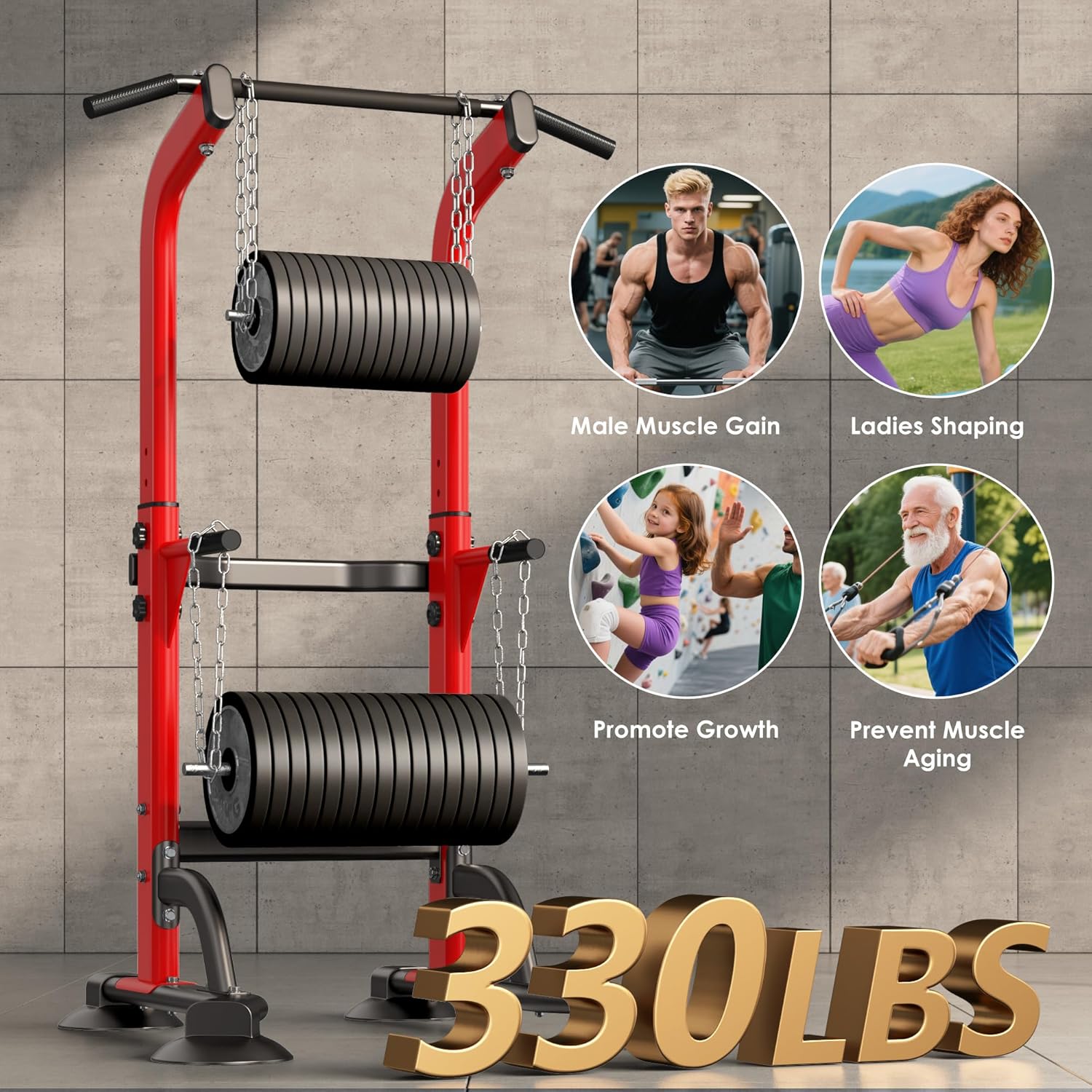 SogesPower Power Tower — Double Stability & Sturdy Construction