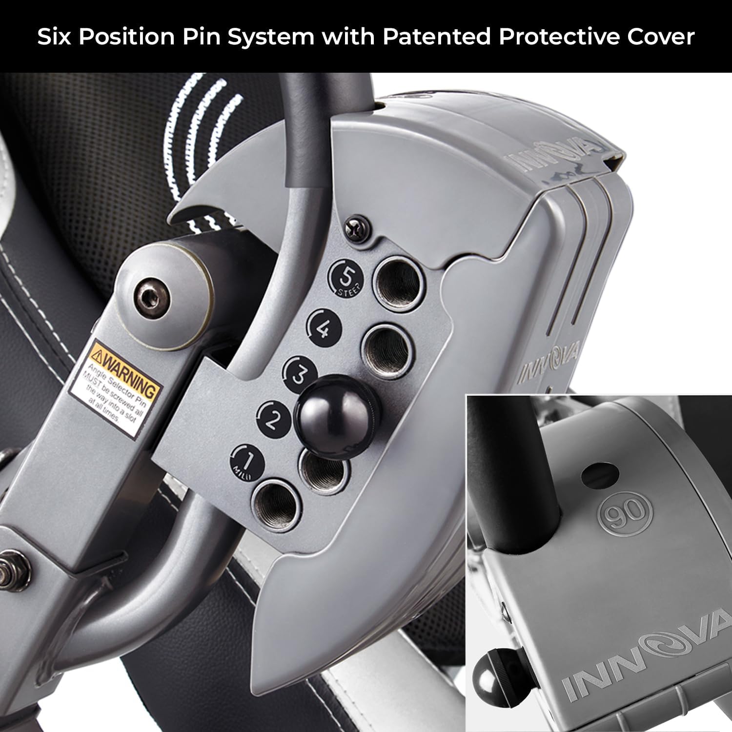 Verakare ITM5850 Inversion Table — Six (6) Position Adjustable Pin System With Added