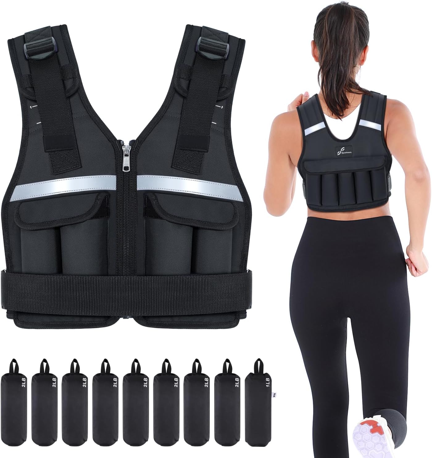 Sportneer Adjustable Weighted Vest