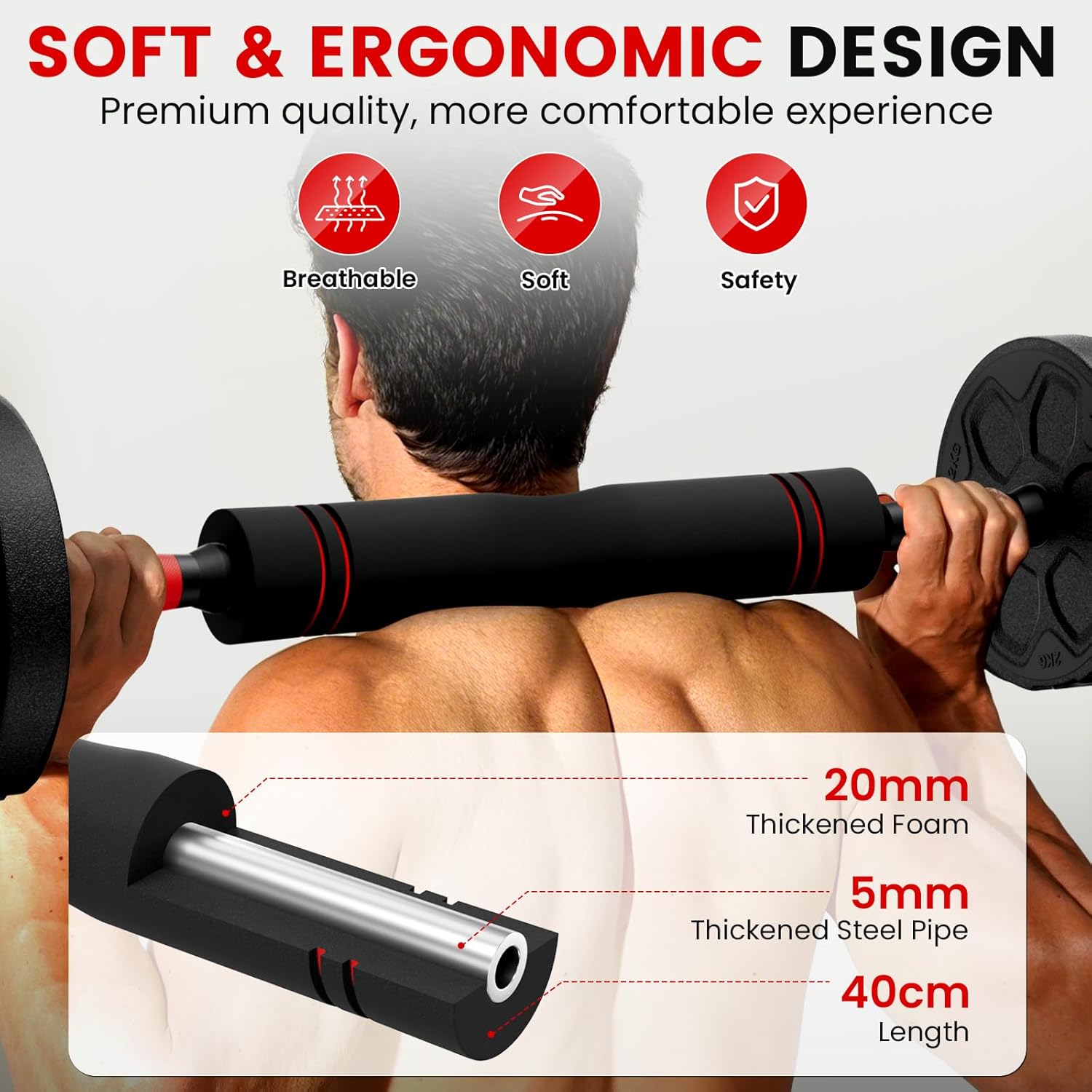 BDSHE Adjustable Dumbbells — Thickened Foam Design