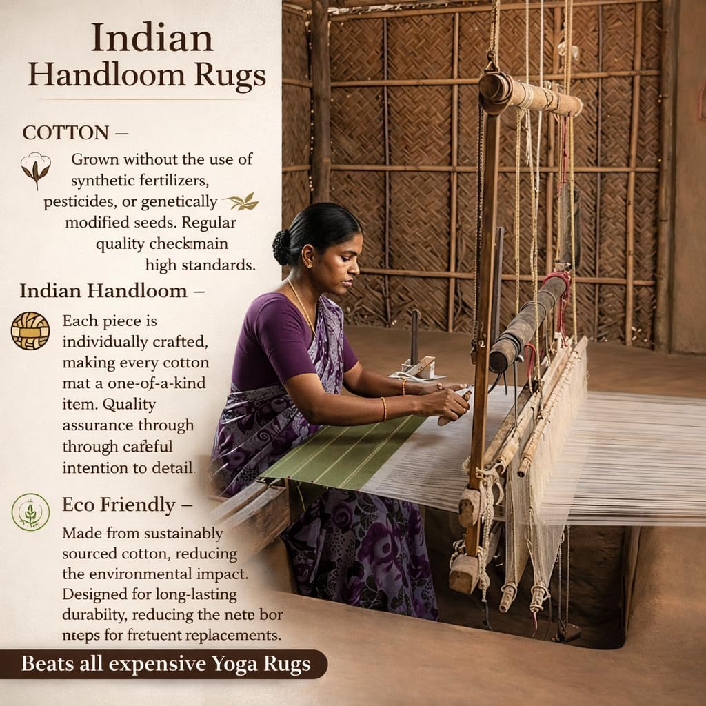 Mellowbuff Cotton Yoga Mat — Premium Material